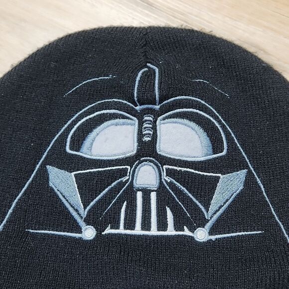 💜Star Wars Darth Vader Embroidered Fleece Beanie Winter Hat - Picture 3 of 10
